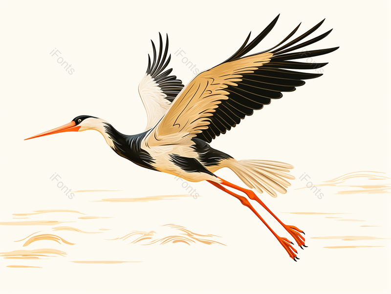 黄鹤仙鹤重阳节国潮插画元素,插画/手绘图,插画/手绘图库,插画/手绘图下载,插画/手绘